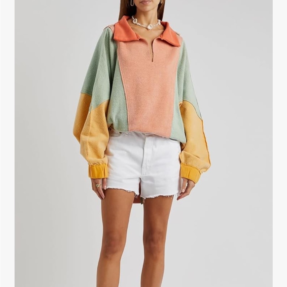 Colorblock Pullover Sweater